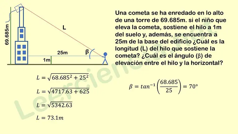 Ejercicio 2 de solución de triángulos