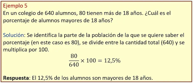 tanto por ciento entre dos cantidades