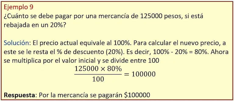 Ejercicio de descuento