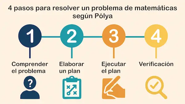 Pasos para resolver un problema de matemáticas.