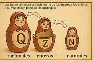 Relación entre conjuntos de números