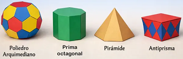 Prisma octagonal y pirámide