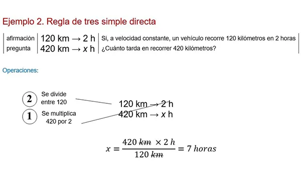 Ejemplo 2 de regla de 3.